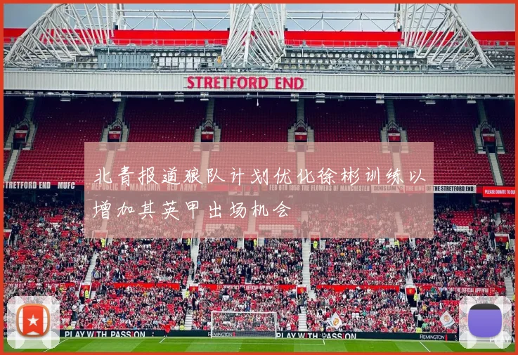 北青报道狼队计划优化徐彬训练以增加其英甲出场机会